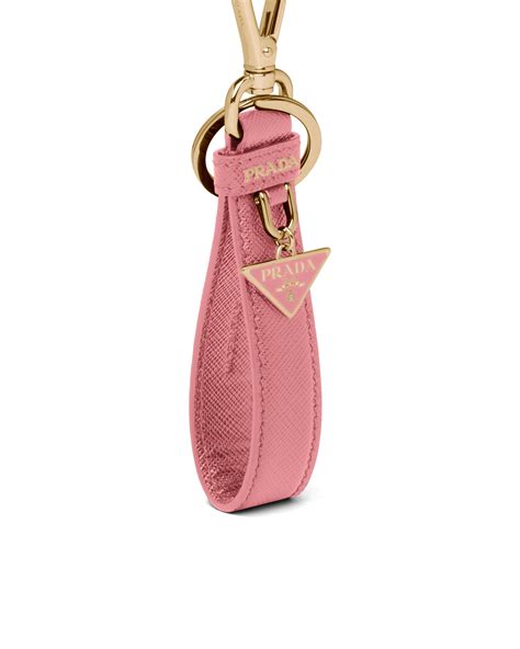 pink prada keychain|Prada wallet with key ring.